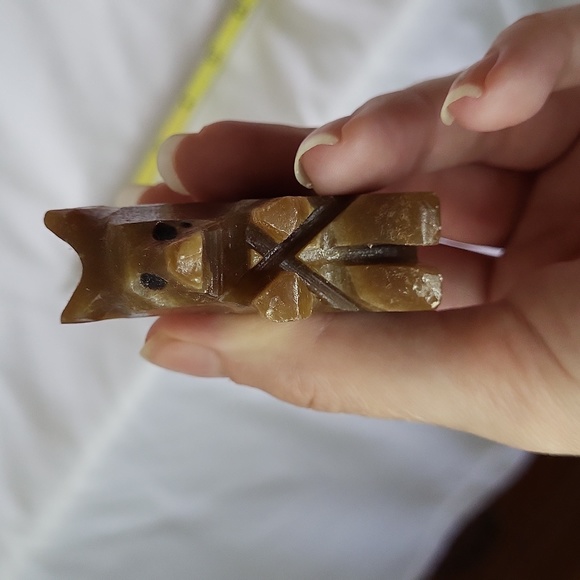 Squirel Hand carved Alabaster Marble soapstone? Figure 2.5" - Picture 9 of 13